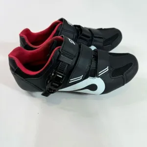 Peloton Shoes women’s Size 9 Black &amp; Red Bike Cycling Cleats Athletic