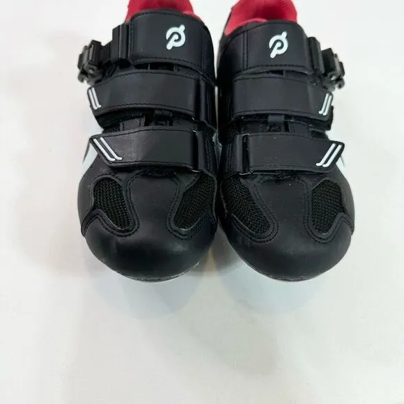 Peloton Shoes women’s Size 9 Black &amp; Red Bike Cycling Cleats Athletic