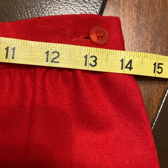 Pendleton Vintage wool red 2 piece suit jacket and skirt jacket size 6 skirt 8