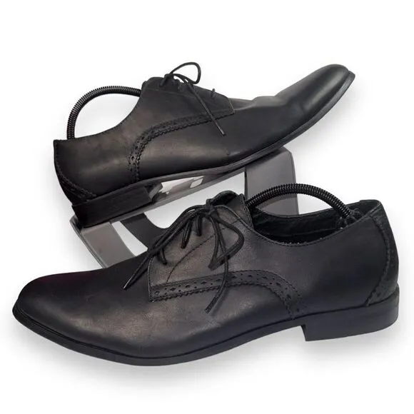 Penguin by Munsingwear Blucher Oxfords Black Leather PBLU201-1 Men's 13