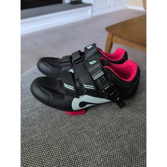 Perfect Peloton cycling bike shoes with look delta cleats EU 36 US women's 5