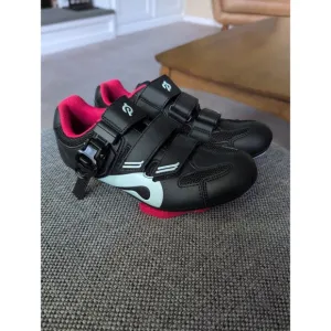 Perfect Peloton cycling bike shoes with look delta cleats EU 36 US women's 5
