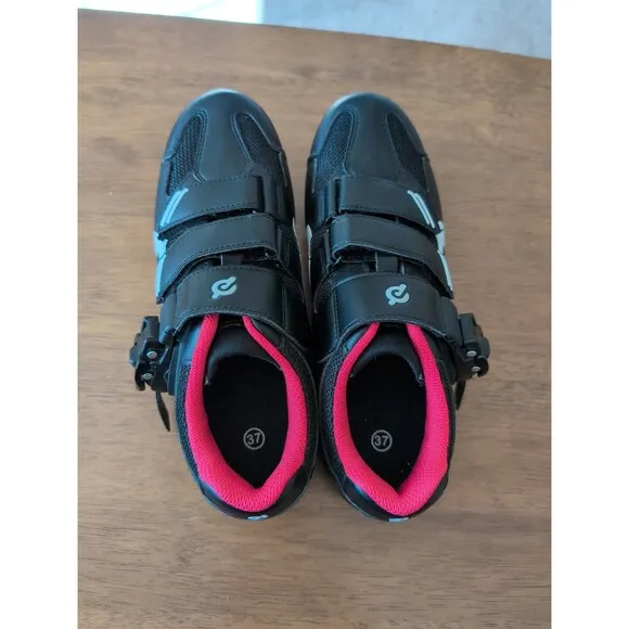 Perfect Peloton cycling bike shoes with look delta cleats EU 37 US women's 6