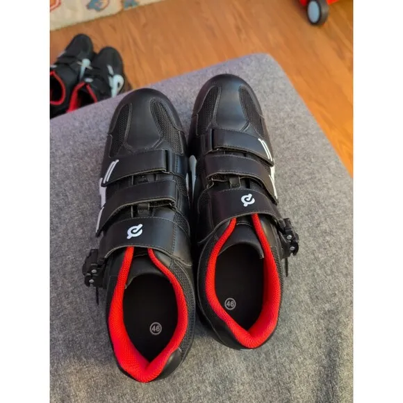 Perfect Peloton cycling bike shoes with look delta cleats EU 46 US men's 12