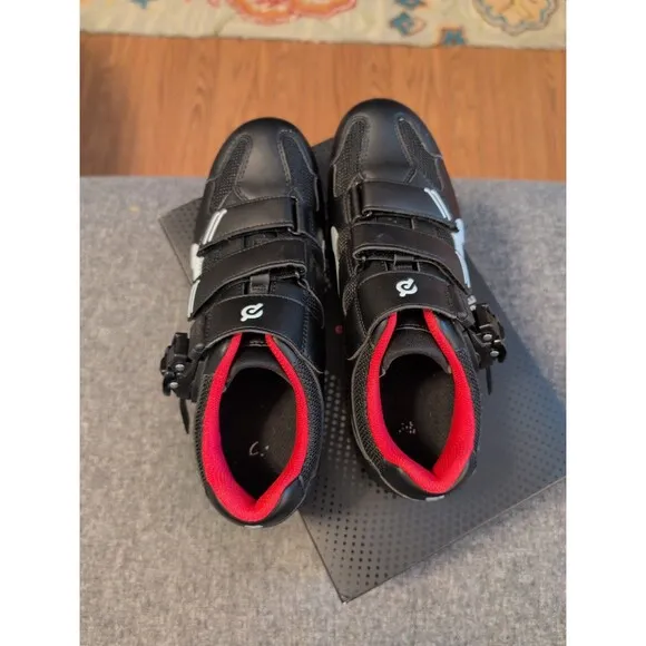 Perfect Peloton cycling shoes with look delta cleats and box EU 40 us women's 9