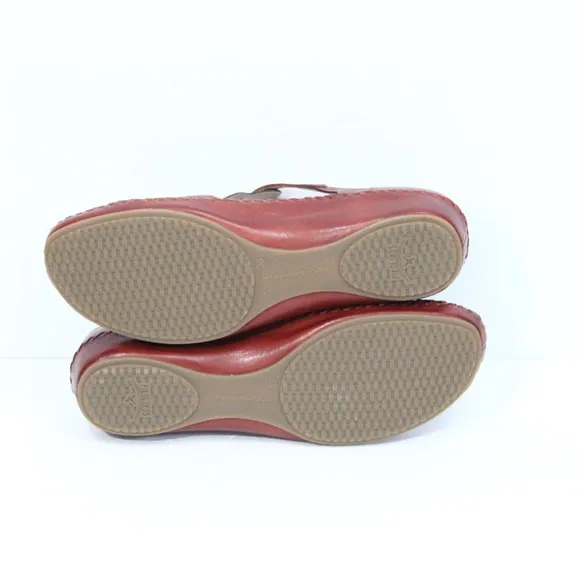 Pikolinos Vallarta Shoes New Women Red Leather Sandal Eu 38