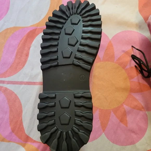 Pink Women's Shoes with Black Chunky Platform Lug Soles
