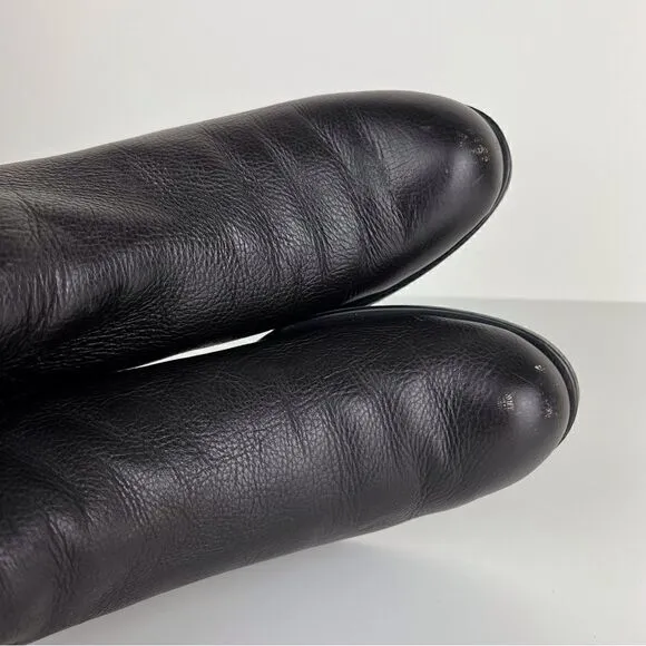 Pollini Way Out Tall Knee High Leather Boot Brown Women's sz IT 38 US sz…