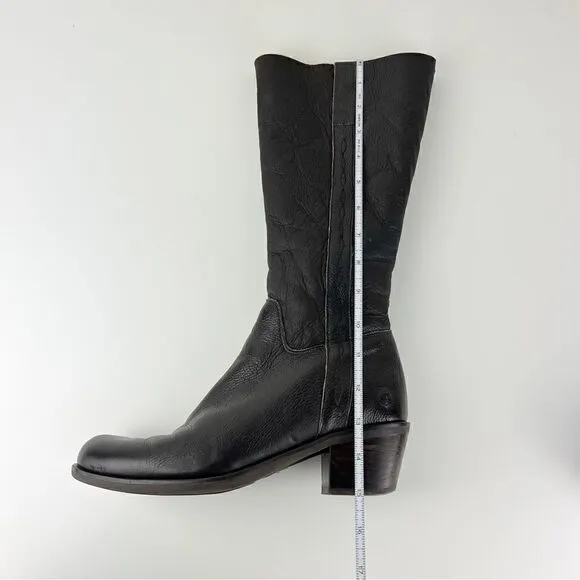 Pollini Way Out Tall Knee High Leather Boot Brown Women's sz IT 38 US sz…
