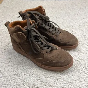 Polo Ralph Lauren CRT High Leather Cow Suede Pony Boots Shoes Mens Size 10