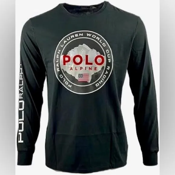 Polo Ralph Lauren Graphic Alpine World Cup Racing Long-Sleeve T Shirt