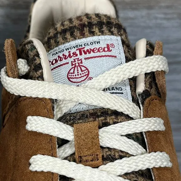 POLO Ralph Lauren X Harris Tweed Men's Trackster 200 Brown Suede Sneaker Size 11