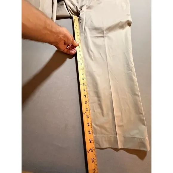 Prada Khaki Chino Pants Straight Leg Dress Casual Trousers Mens 56 Beige 40x27