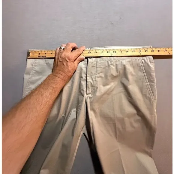 Prada Khaki Chino Pants Straight Leg Dress Casual Trousers Mens 56 Beige 40x27