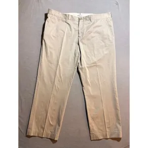 Prada Khaki Chino Pants Straight Leg Dress Casual Trousers Mens 56 Beige 40x27