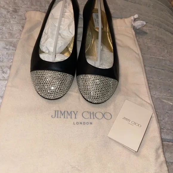 Preloved Jimmy Choo flat shoes size 39 excellent condition never worn.