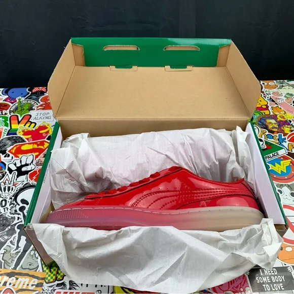 Puma Basket Red Ice Fade 5 Mens / 6.5 Womens