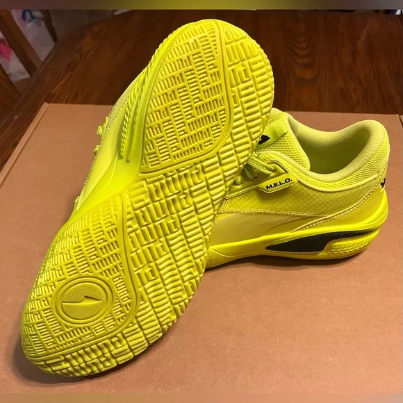 Puma Court Rider 1 LaMelo Ball Basketball Shoes Yellow Men Sz 10.5 - NEW NO BOX