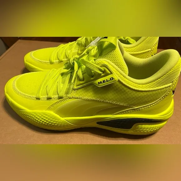 Puma Court Rider 1 LaMelo Ball Basketball Shoes Yellow Men Sz 10.5 - NEW NO BOX
