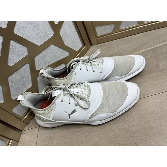 Puma IGNITE NXT PRO Men 10 Sz 10.5 White Athletic Golf Shoes Sneakers 192225-05