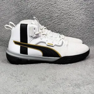Puma Legacy 68 Mens Size 11.5 Basketball Shoes Sneakers White Black 193512-01