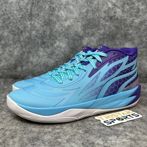 Puma Mb.02 Basketball Shoes Mens 10 Queen City Lamelo Ball Team Violet 379779-01