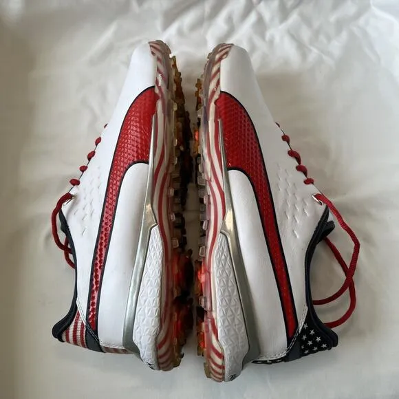 PUMA Men's ProAdapt Delta USA Golf Shoes 2021 Size: 9 White Red Navy 194711-01
