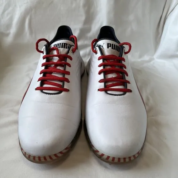 PUMA Men's ProAdapt Delta USA Golf Shoes 2021 Size: 9 White Red Navy 194711-01
