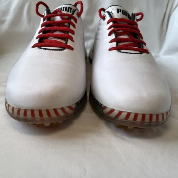 PUMA Men's ProAdapt Delta USA Golf Shoes 2021 Size: 9 White Red Navy 194711-01