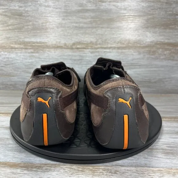 Puma Men's Vedano V Brown Leather Low Top Lifestyle Sneaker Shoes Size 13
