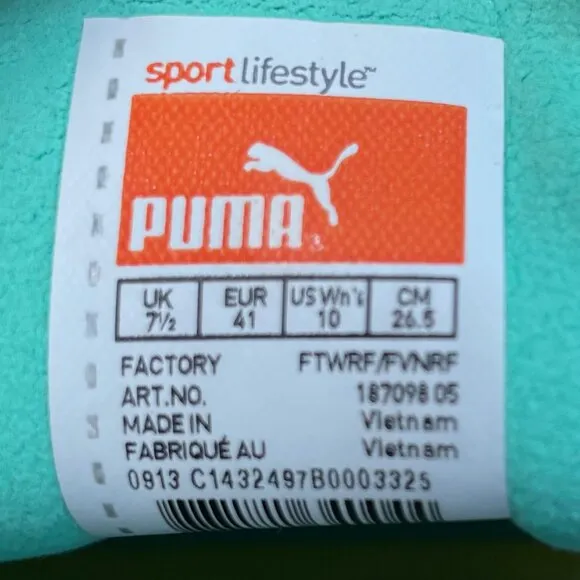 Puma Monalite Golf‎ Shoes, size womens 10, bright yellow/green