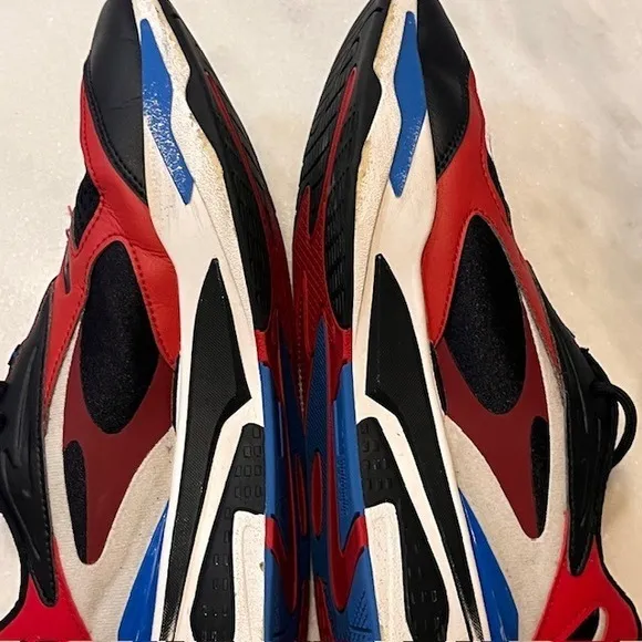 Puma RS-Fast Running Shoes Lightweight Cushioned‎ Sneakers Black Red Blue Size 8
