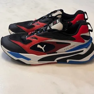 Puma RS-Fast Running Shoes Lightweight Cushioned‎ Sneakers Black Red Blue Size 8