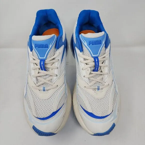 Puma Running Shoes Mens 10 Blue Ivory Velophasis Technisch Gym Active Sneakers