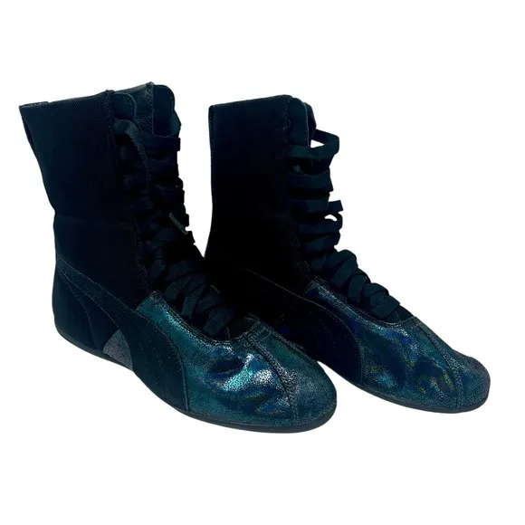 Puma women’s Eskiva High Deep Summer Black Boxing Shoes