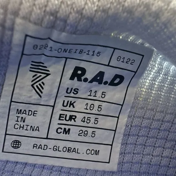 R.A.D. One Trainer Athletic Crossfit Training Shoes Mens Size 11.5
