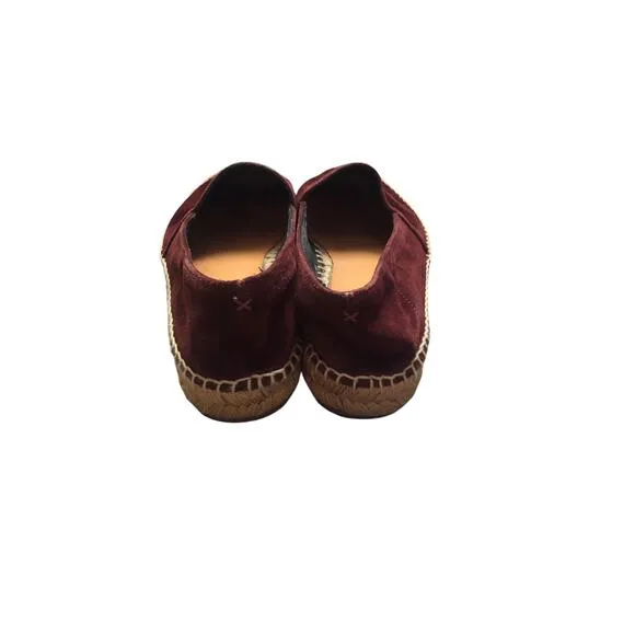 Rag Bone Suede Flat Shoes Burgundy Size 38