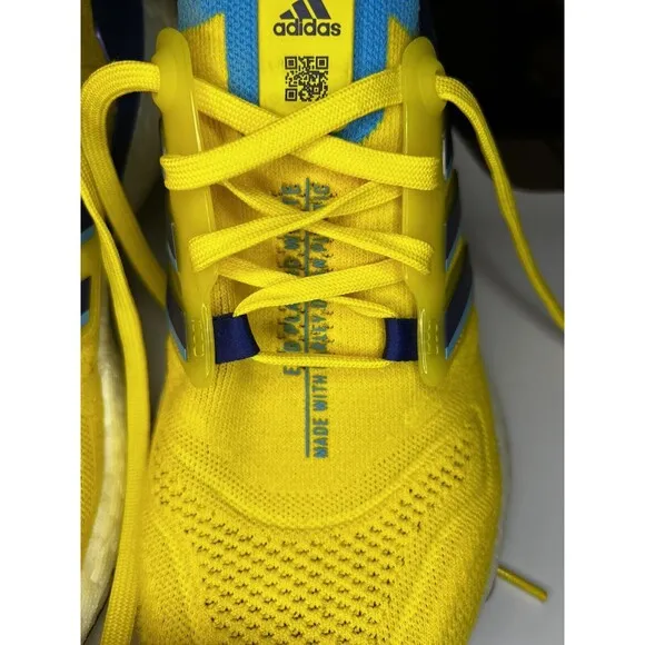 RARE Adidas UltraBoost 22 Yellow Sky Rush Ukraine Men's Shoes Sz 5.5 GW1710
