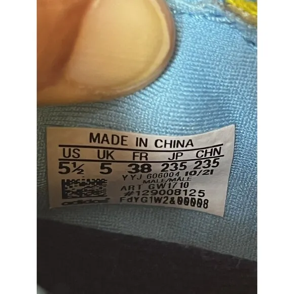 RARE Adidas UltraBoost 22 Yellow Sky Rush Ukraine Men's Shoes Sz 5.5 GW1710