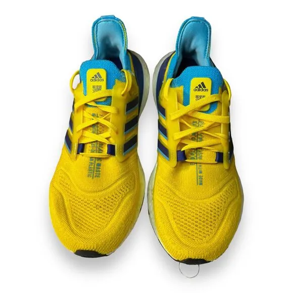 RARE Adidas UltraBoost 22 Yellow Sky Rush Ukraine Men's Shoes Sz 5.5 GW1710