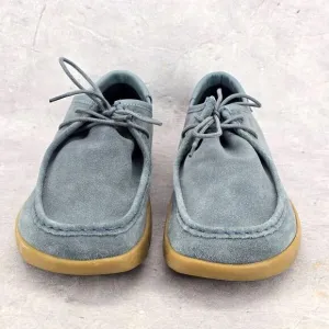 Rare Dead Stock KALSO Earth Shoe Darby Mens  Negative‎ Heel Denim Blue Size 11.5