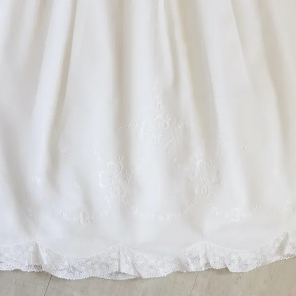 RARE Long Sleeve White Heirloom Gown 4 Piece Set NB/3 Month Feltman Brother NWOT