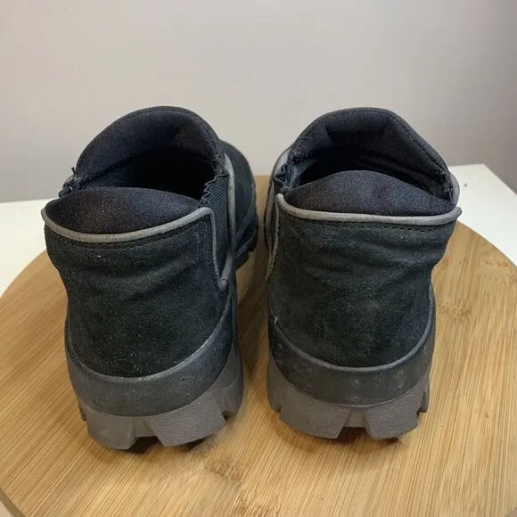 Rare Nike ACG All Conditions Gear Izela Slip On Black Suede Shoes Womens Size 7