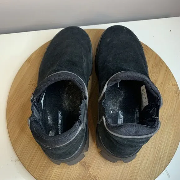 Rare Nike ACG All Conditions Gear Izela Slip On Black Suede Shoes Womens Size 7