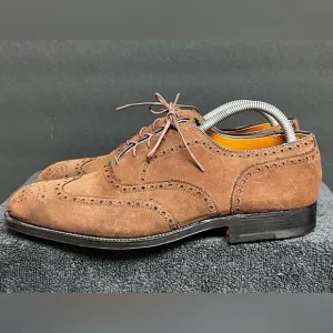 Rare Vintage 1990’S| Alden 9.5 AC Brown Long Wingtip Blucher Derby Dress Shoes