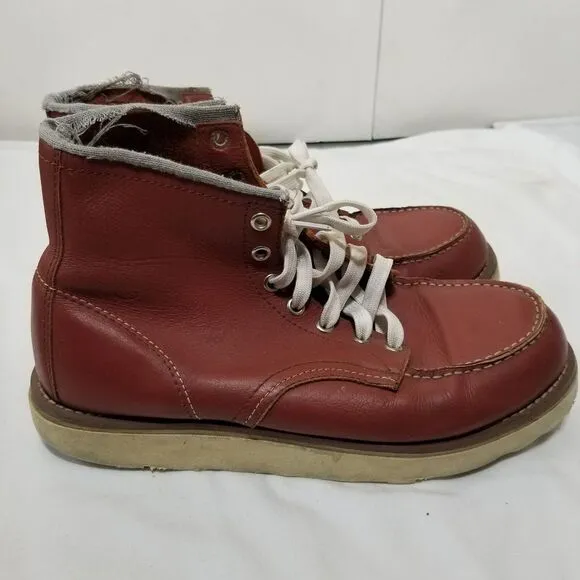 Red Wing Boot Made in USA Mens Size‎ 8D 8875 Moc Toe Irish Setter