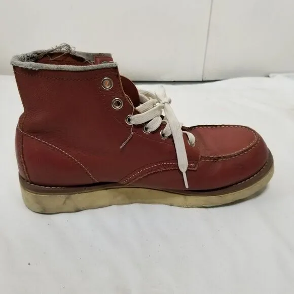 Red Wing Boot Made in USA Mens Size‎ 8D 8875 Moc Toe Irish Setter