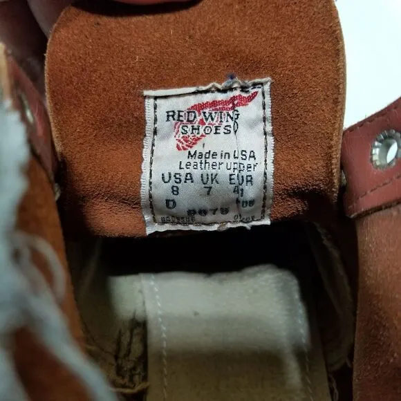 Red Wing Boot Made in USA Mens Size‎ 8D 8875 Moc Toe Irish Setter