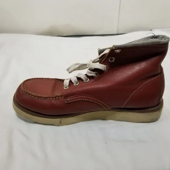 Red Wing Boot Made in USA Mens Size‎ 8D 8875 Moc Toe Irish Setter