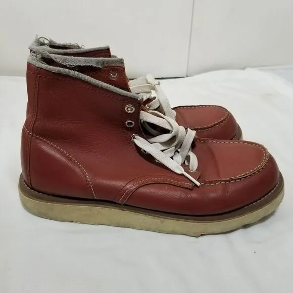 Red Wing Boot Made in USA Mens Size‎ 8D 8875 Moc Toe Irish Setter